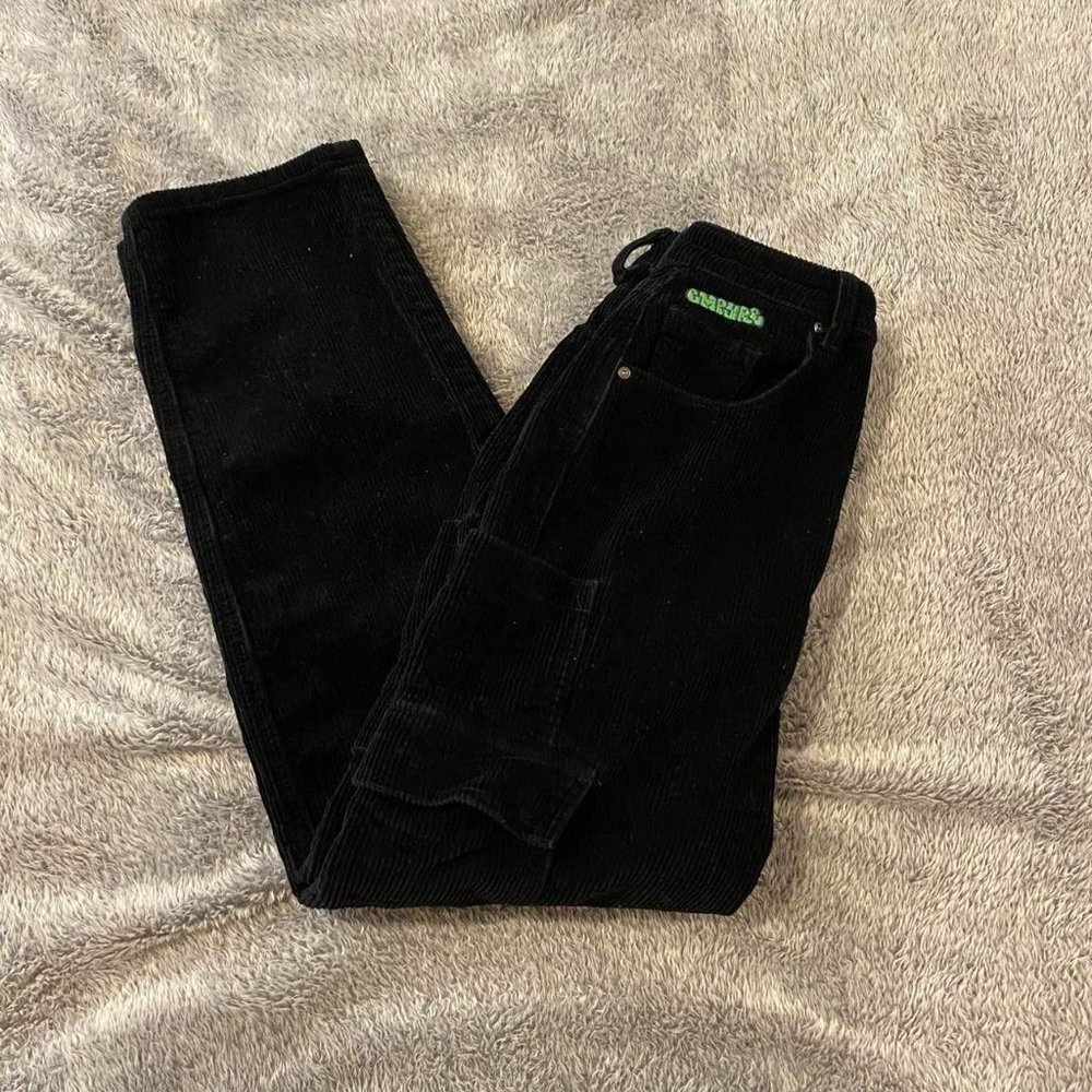 Black Empyre corduroy straight leg pants